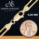 Load image into Gallery viewer, Solid 14K Yellow Gold Paperclip Cable Link Chain Necklace - Custom Length