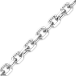 Load image into Gallery viewer, Solid 14K White Gold Diamond Cut Round Cable Link Chain Necklace - Custom Length
