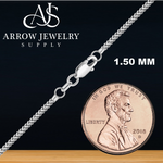 Load image into Gallery viewer, Solid 14K White Gold Franco Foxtail Chain Necklace Made in any Custom Length