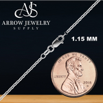 Load image into Gallery viewer, Solid 14K White Gold Round Rolo Link Chain Necklace Made in any Custom Length