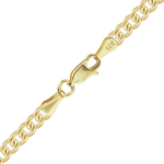 Load image into Gallery viewer, 14K Yellow Gold Medium Round Curb Link Chain Bracelet Solid Gold Not Plated