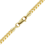 Load image into Gallery viewer, 14K Yellow Gold Franco Foxtail Chain Bracelet Solid Gold Square Link