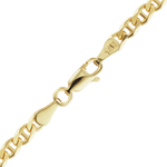 Load image into Gallery viewer, 14K Yellow Gold Mariner Anchor Curb Link Bracelet Solid Gold Nautical Not Plated