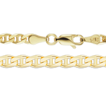 Load image into Gallery viewer, 14K Yellow Gold Mariner Anchor Curb Link Bracelet Solid Gold Nautical Not Plated