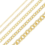 Load image into Gallery viewer, 14K Yellow Gold Rolo Link Chain Bracelet Solid Gold Classic Link Not Plated