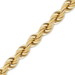 Load image into Gallery viewer, 14K Yellow Gold Handmade Solid Rope Chain Bracelet Twisted Not Plated