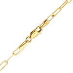 Load image into Gallery viewer, 14K Yellow Gold Paperclip Cable Link Chain Bracelet Solid Gold