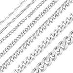 Load image into Gallery viewer, 14K White Gold Cuban Curb Link Chain Bracelet Solid Gold Classic Link