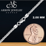 Load image into Gallery viewer, 14K White Gold Wheat Chain Bracelet Solid Gold Spiga Not Plated