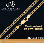 Load image into Gallery viewer, 14K Gold-filled Anchor Link Chain Necklace