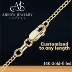 Load image into Gallery viewer, 14K Gold-filled Flat Cable Necklace Not Solid Gold