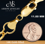 Load image into Gallery viewer, 14K Gold-filled Alternating Clover Necklace Not Solid Gold