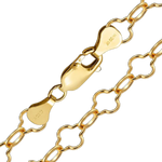 Load image into Gallery viewer, 14K Gold-filled Alternating Clover Necklace Not Solid Gold