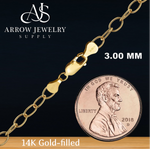 Load image into Gallery viewer, 14K Gold-filled Light Round Cable Link Chain Necklace