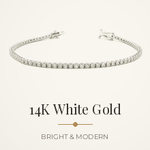 Load image into Gallery viewer, Diamond Tennis Bracelet 14K Gold Lab Grown VS+ F+ 2-17 Carats , 5-8" Lengths