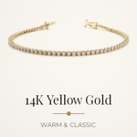 Load image into Gallery viewer, Diamond Tennis Bracelet 14K Gold Lab Grown VS+ F+ 2-17 Carats , 5-8" Lengths