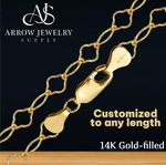 Load image into Gallery viewer, 14K Gold-filled Clover Shape Link Chain Necklace