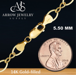 Load image into Gallery viewer, 14K Gold-filled Figure Eight Link Chain Necklace