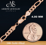 Load image into Gallery viewer, 14K Gold-filled Classic Figaro Link Chain Necklace