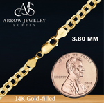 Load image into Gallery viewer, 14K Gold-filled Rolo Link Chain Necklace