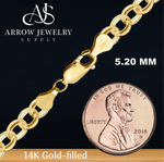 Load image into Gallery viewer, 14K Gold-filled Rolo Link Chain Necklace