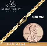 Load image into Gallery viewer, 14K Gold-filled Handmade Rope Chain Necklace