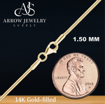 Load image into Gallery viewer, 14K Gold-filled Round Snake Chain Necklace