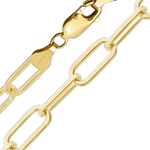 Load image into Gallery viewer, 14K Gold-filled Heavy Round Paperclip Link Chain Necklace