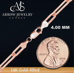 Load image into Gallery viewer, 14K Gold-filled Paperclip Link Cable Chain Necklace