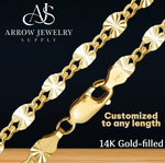 Load image into Gallery viewer, 14K Gold-filled Valentino Curb Link Chain Necklace