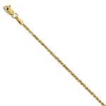Load image into Gallery viewer, Leslies 14K Yellow Gold 1.5mm Diamond Cut Rope Chain Anklet Bracelet Length 10'' inches