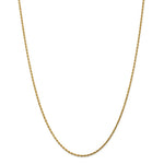 Load image into Gallery viewer, Leslies 14K Yellow Gold 1.75mm Diamond Cut Rope Chain Necklace Length 16'' inches