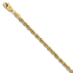 Load image into Gallery viewer, Leslies 14K Yellow Gold 3mm Diamond Cut Rope Chain Bracelet Length 7'' inches