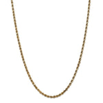 Load image into Gallery viewer, Leslies 14K Yellow Gold 3.5mm Diamond Cut Rope Chain Necklace Length 20'' inches