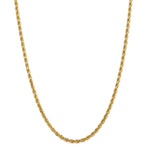 Load image into Gallery viewer, Leslies 14K Yellow Gold 4mm Diamond Cut Rope Chain Necklace Length 20'' inches
