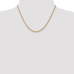 Load image into Gallery viewer, Leslies 14K Yellow Gold 2.5mm Diamond Cut Lightweight Rope Chain Necklace Length 18'' inches