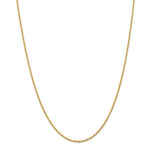 Load image into Gallery viewer, Leslies 14K Yellow Gold 2mm Solid Rope Chain Necklace Length 18'' inches