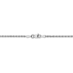 Load image into Gallery viewer, Leslies 14K White Gold 1.75mm Diamond Cut Rope Chain Necklace Length 24'' inches