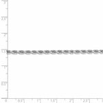 Load image into Gallery viewer, Leslies 14K White Gold 3mm Diamond- cut Rope Chain Necklace Length 20'' inches