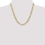 Load image into Gallery viewer, Leslies 14K Yellow Gold 6.25mm Flat Figaro Chain Necklace Length 20'' inches