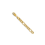 Load image into Gallery viewer, Leslies 14K Yellow Gold 7mm Flat Figaro Chain Necklace Length 20'' inches