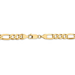 Load image into Gallery viewer, Leslies 14K Yellow Gold 7mm Flat Figaro Chain Necklace Length 20'' inches