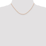 Load image into Gallery viewer, Leslies 14K Rose Gold 1.5mm Diamond Cut Rope Chain Necklace Length 16'' inches