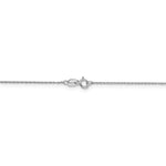Load image into Gallery viewer, Leslies 14K White Gold Springlock 8R Pendant Rope Necklace Length 16'' inches