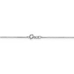 Load image into Gallery viewer, Leslies 14K White Gold Box Chain Necklace Length 16'' inches