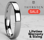Load image into Gallery viewer, Mens Cobalt Chrome Polish Finished Wedding Ring - Flat Comfort Fit - 4mm 6mm 8mm Wide - Style name: CALEDONIA