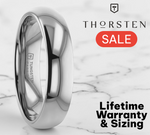Load image into Gallery viewer, Mens Tungsten Carbide Domed Wedding Ring - Polished Comfort Fit - 2mm 4mm 6mm 7mm 8mm 10mm 12mm Wide - Style name: DOMINUS