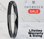 Load image into Gallery viewer, Mens Black Ceramic 288 Diamond Faceted Wedding Ring - Polished Comfort Fit - 4mm 6mm 8mm Wide - Style name: DRACO