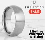 Load image into Gallery viewer, Mens Titanium Brushed Finish Wedding Ring - Domed Comfort Fit - 6mm 8mm Wide - Style name: ERIS