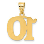 Load image into Gallery viewer, 14K Yellow Gold Polished Etched Number 4 Pendant